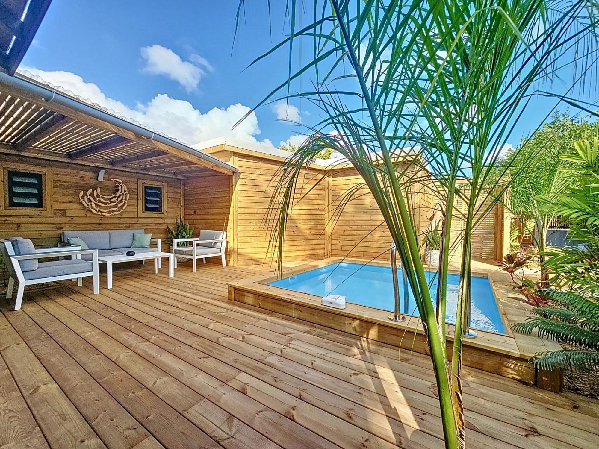 Villa L'Anjou Creole A Sainte Anne En Guadeloupe Avec Piscine Privee Et 2 Chambres Pour 4 Personnes المظهر الخارجي الصورة